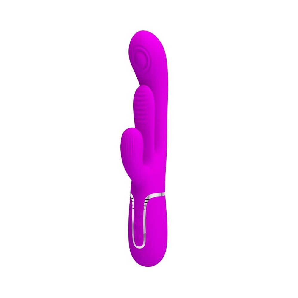 PRETTY LOVE - SHANIA TRIPLE RABBIT VIBRADOR MULTIFUNCIONAL ROSA