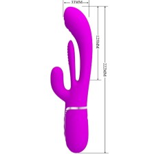 PRETTY LOVE - SHANIA TRIPLE RABBIT VIBRADOR MULTIFUNCIONAL ROSA