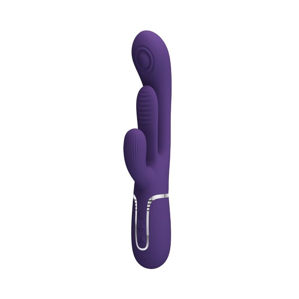 PRETTY LOVE - SHANIA TRIPLE RABBIT VIBRADOR MULTIFUNCIONAL ROXO