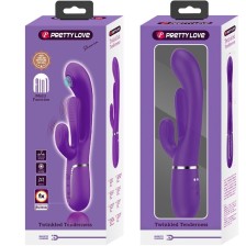 PRETTY LOVE - SHANIA TRIPLE RABBIT VIBRADOR MULTIFUNCIONAL ROXO