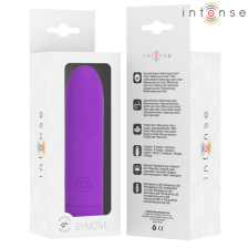 INTENSE - SYMONE USB RECARREGÁVEL VIBRATÓRIA BULLET 8 VIBRAÇÕES ROXO 10 X 2,2 CM