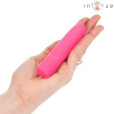 INTENSE - SYMONE USB RECARREGÁVEL VIBRATÓRIA BULLET 8 VIBRAÇÕES ROSA 10 X 2,2 CM