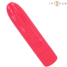 INTENSE - SYMONE PROIETTILE VIBRANTE RICARICABILE USB 8 VIBRAZIONI ROSSO 10 X 2,2 CM