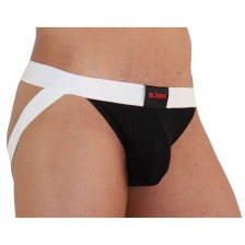 BURN - 004 JOCK GLÄNZEND SCHWARZ / WEISS M