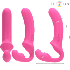 INTENSE - AMY DOPPIO VIBRATORE 20 CM ROSA TELECOMANDO