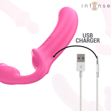 INTENSE - AMY DOPPIO VIBRATORE 20 CM ROSA TELECOMANDO