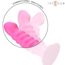 INTENSE - CINDY VIBRADOR TAMANHO L DESIGN ESPIRAL 10 VIBRAÇÕES ROSA CONTROLE REMOTO