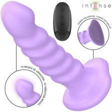 INTENSE - BRENDA VIBRATOR GRÖSSE M SPIRALDESIGN 10 VIBRATIONEN LILA FERNBEDIENUNG