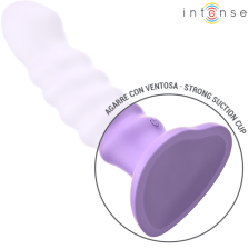 INTENSE - BRENDA VIBRADOR TAMANHO M DESIGN ESPIRAL 10 VIBRAÇÕES ROXO CONTROLE REMOTO