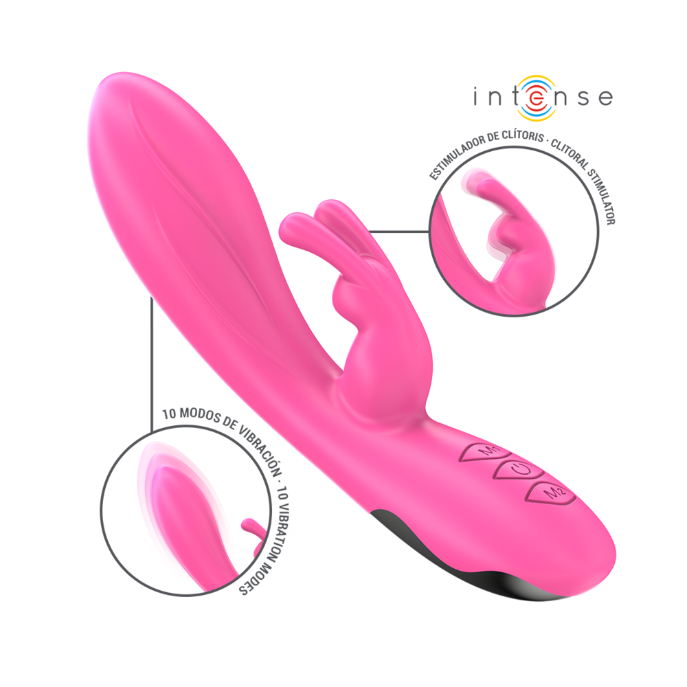 INTENSE - RANDALL RABBIT VIBRADOR 10 VIBRAÇÕES ROSA