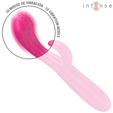 INTENSE - AMARA VIBRADOR COM LÍNGUA ESTIMULANTE 10 VIBRAÇÕES ROSA