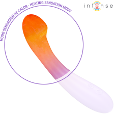 INTENSE - BECKY VIBRATOR 19 CM HEATABLE 7 VIBRATIONS PURPLE