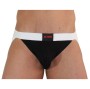 BURN - 004 JOCK SHINY BLACK / WHITE L