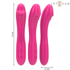 INTENSE - BELINDA VIBRADOR 19 CM FLEXÍVEL 10 VIBRAÇÕES ROSA