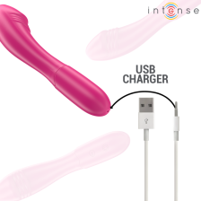 INTENSE - BELINDA VIBRATEUR 19 CM FLEXIBLE 10 VIBRATIONS ROSE