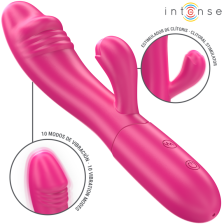 INTENSE - VIBRATORE FLESSIBILE IVY 10 VIBRAZIONI CON STIMOLAZIONE DELLA LINGUA ROSA