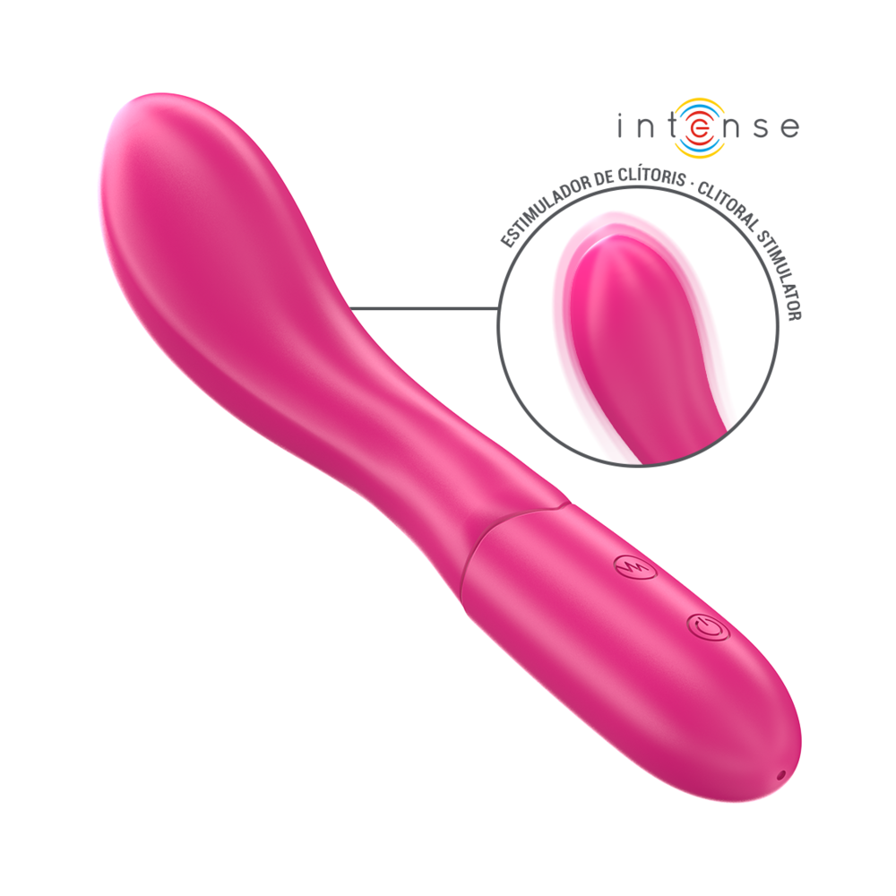 INTENSE - LISETTE VIBRADOR 19 CM FLEXÍVEL 10 VIBRAÇÕES ROSA