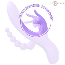 INTENSE - MIKO DREIFACH-VIBRATOR RABBIT & STIMULATOR & ANAL 7 VIBRATIONEN LILA