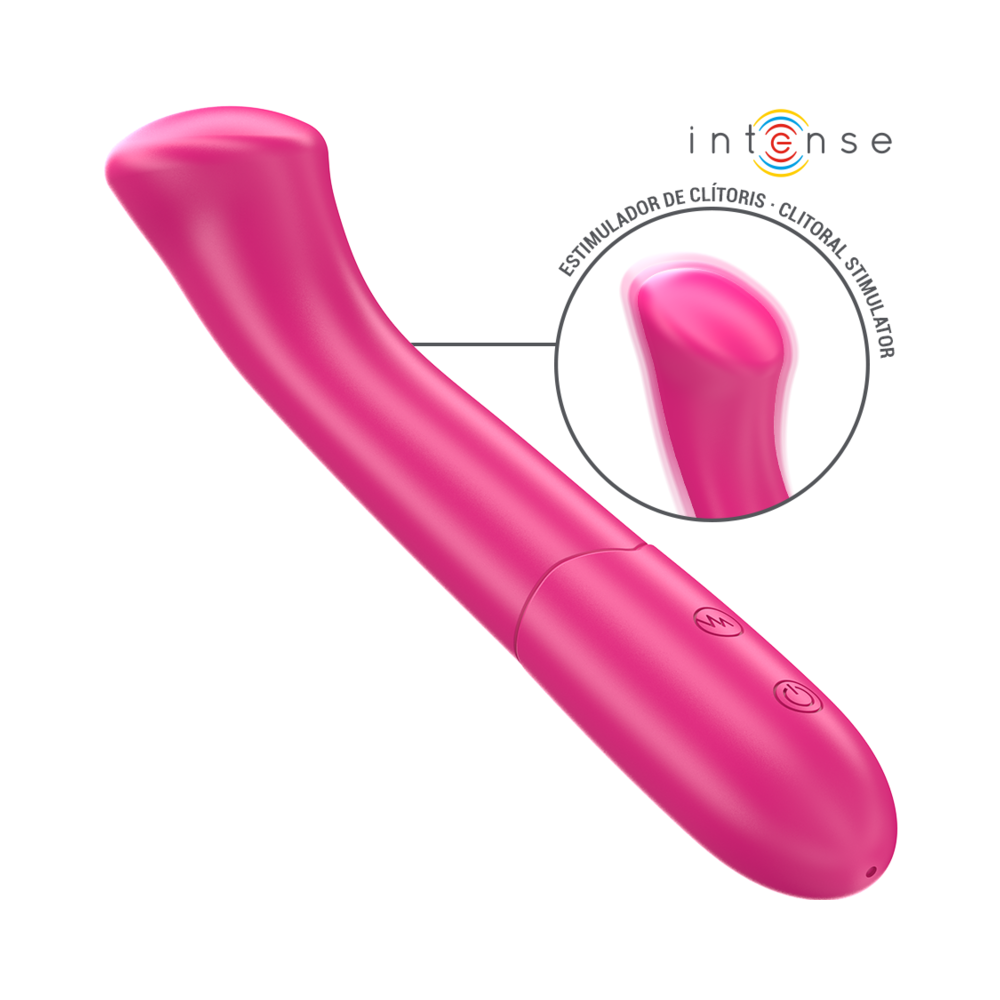 INTENSE - PATY VIBRADOR 19 CM FLEXÍVEL 10 VIBRAÇÕES MODELO 2 ROSA