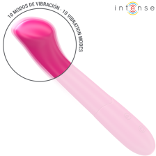 INTENSE - PATY VIBRADOR 19 CM FLEXÍVEL 10 VIBRAÇÕES MODELO 2 ROSA