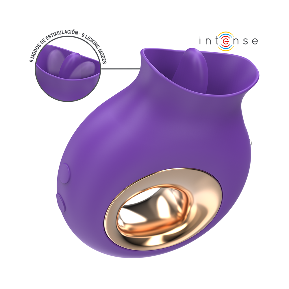 INTENSE - TULI KLITORIS-STIMULATOR 9 VIBRATIONEN & 9 OSZILLATIONEN LILA