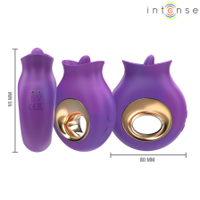 INTENSE - TULI CLITORIS STIMULATOR 9 VIBRATIONS & 9 OSCILLATIONS PURPLE