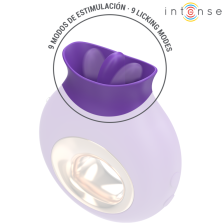 INTENSE - TULI CLITORIS STIMULATOR 9 VIBRATIONS & 9 OSCILLATIONS PURPLE