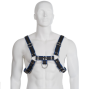 LEATHER BODY - HARNAIS EN CUIR BLEU ET NOIR POITRINE BULLDOG