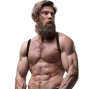 FETISH SUBMISSIVE ATTITUDE - COURO ECOLÓGICO BACK STRAP HARNESS HOMENS