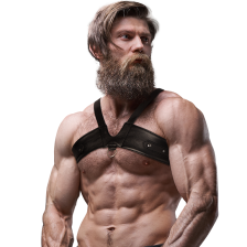 FETISH SUBMISSIVE ATTITUDE - ECO LEATHER BRIGADE HOMEM CHEST HARNESS