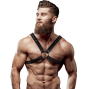 FETISH SUBMISSIVE ATTITUDE - IMBRACATURA UOMO CON CINGHIA INCROCIATA IN ECOPELLE