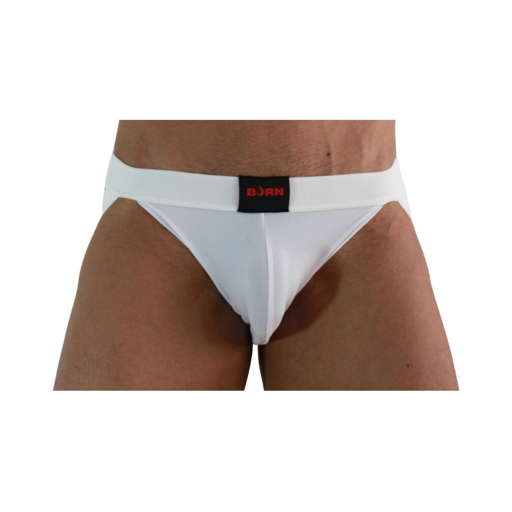 BURN - 007 JOCK LYCRA BIANCO S