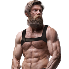 FETISH SUBMISSIVE ATTITUDE - NEOPREN SPORT HERREN HARNESS GRÖSSE M