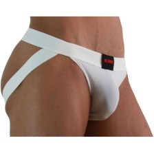 BURN - 007 JOCK LYCRA BLANC M