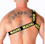 MACHO - ROMAN HARNESS YELLOW S/M