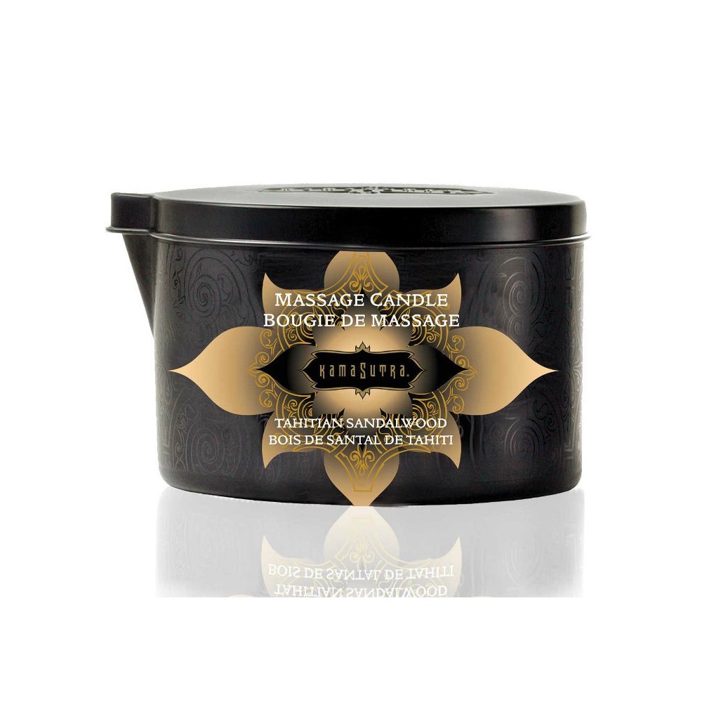 KAMASUTRA - BOUGIE DE MASSAGE VANILLE ET BOIS DE SANTAL 170 GR