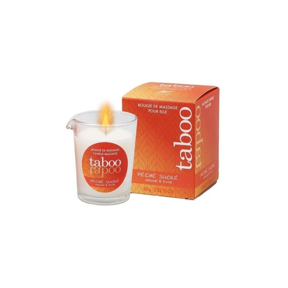 RUF - TABOO CANDELA DA MASSAGGIO PER LEI PECHE SUCRE PROFUMO NETTARINA