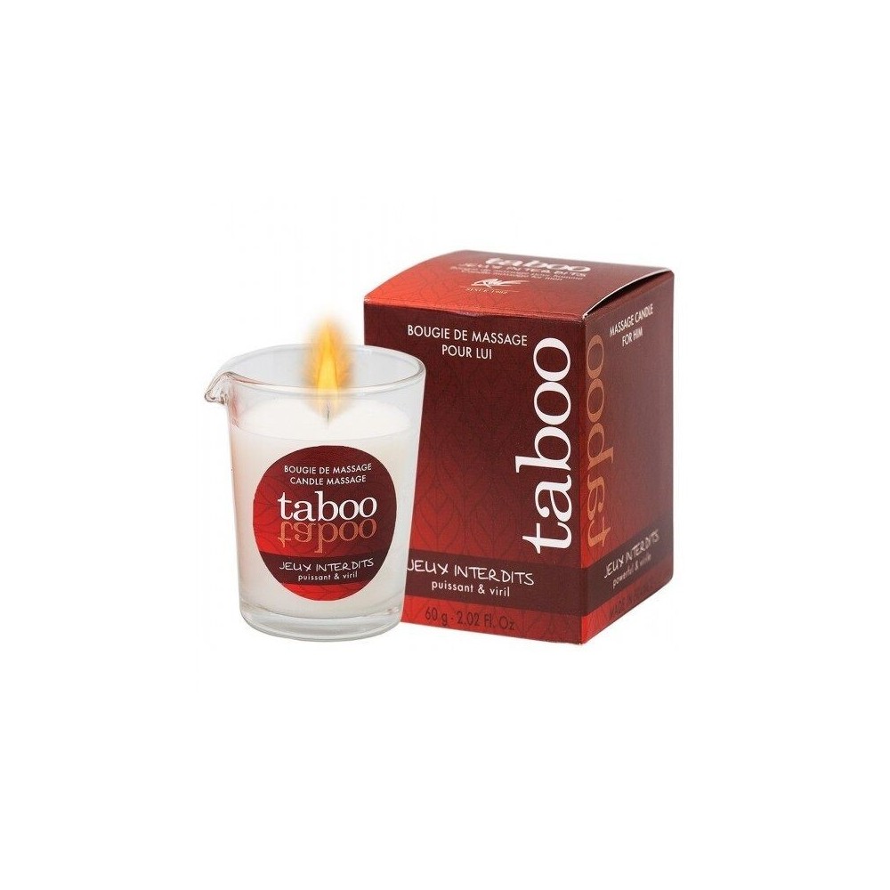 RUF - TABOO VELA DE MASSAGEM PARA ELE JEUX INTERDITS AROMA LÍQUEN SELVAGEM