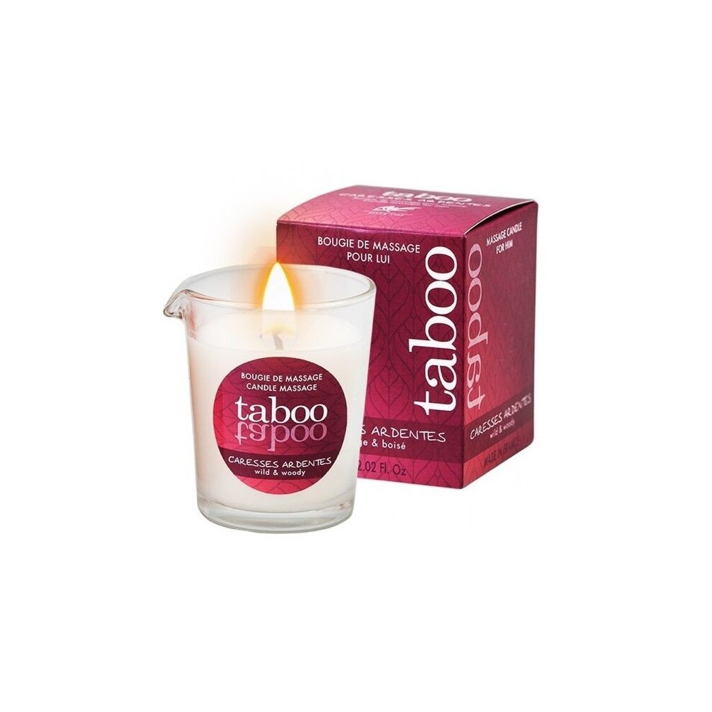RUF - TABOO VELA DE MASSAGEM PARA ELE CARESSES ARDENTES AROMA FETO