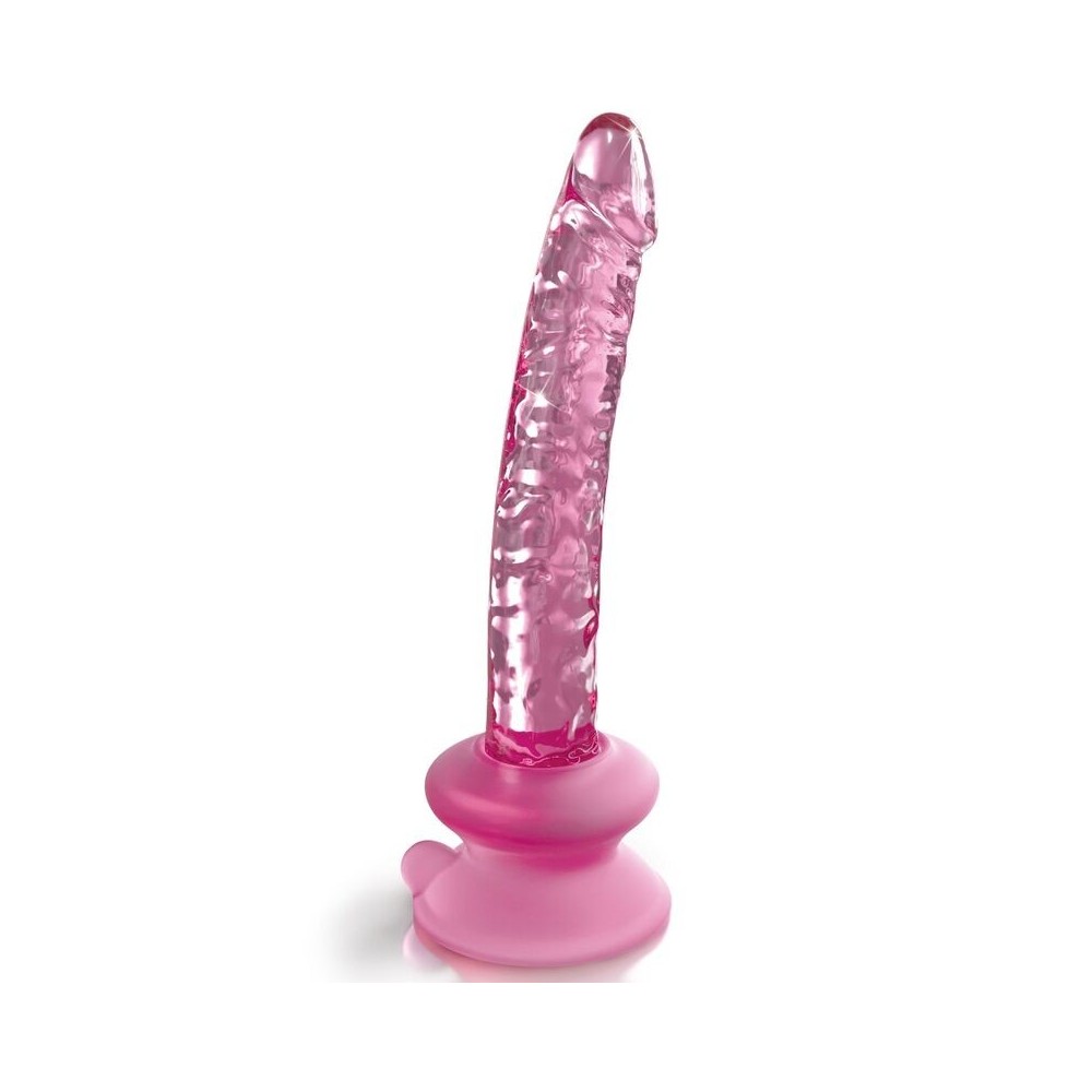 ICICLES - N. 86 GLASS DILDO WITH SUCTION CUP