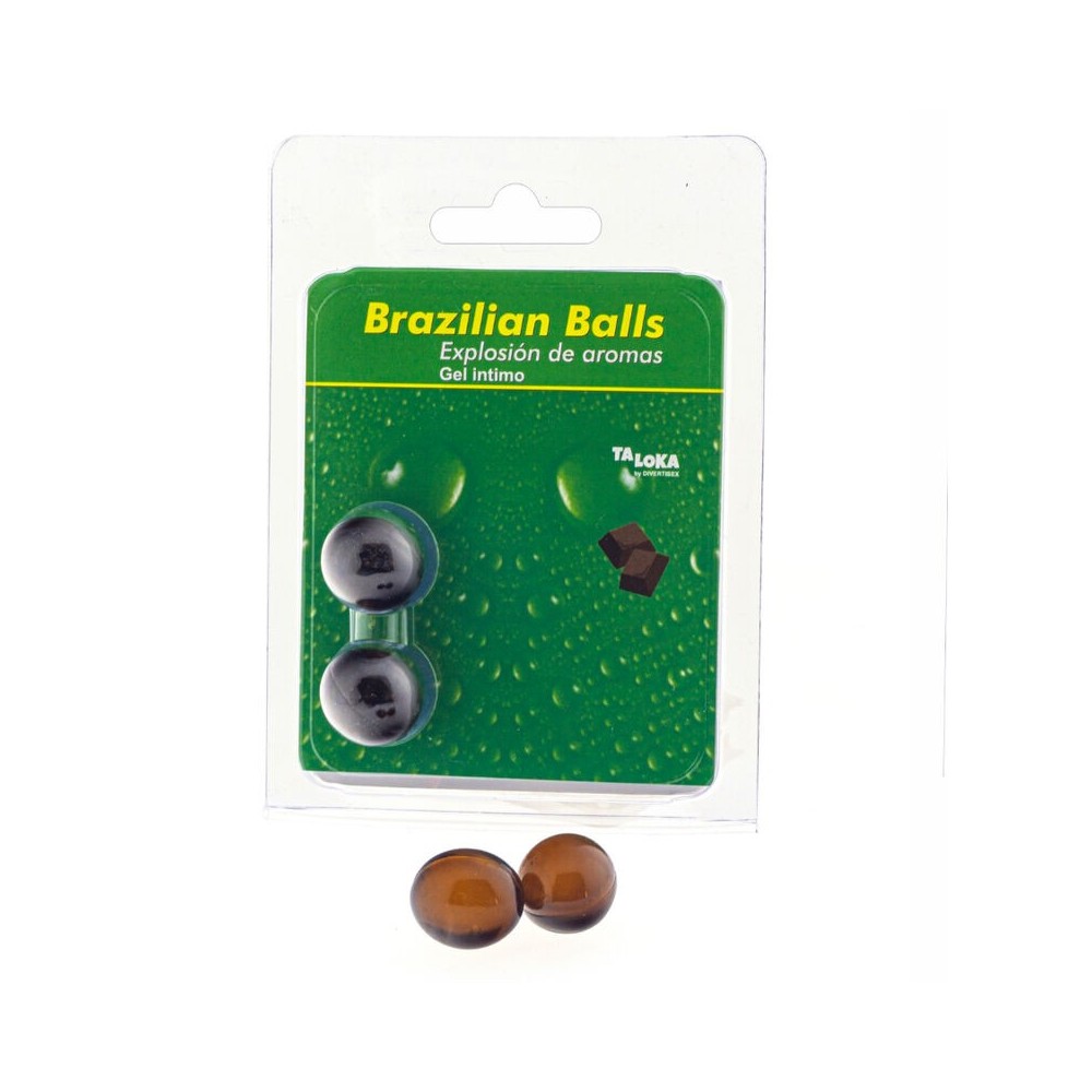 TALOKA - 2 BRASILIANISCHE KUGELN SCHOKOLADEN-INTIM-GEL
