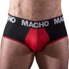 MACHO - MS26N SLIP PRETO/VERMELHO L