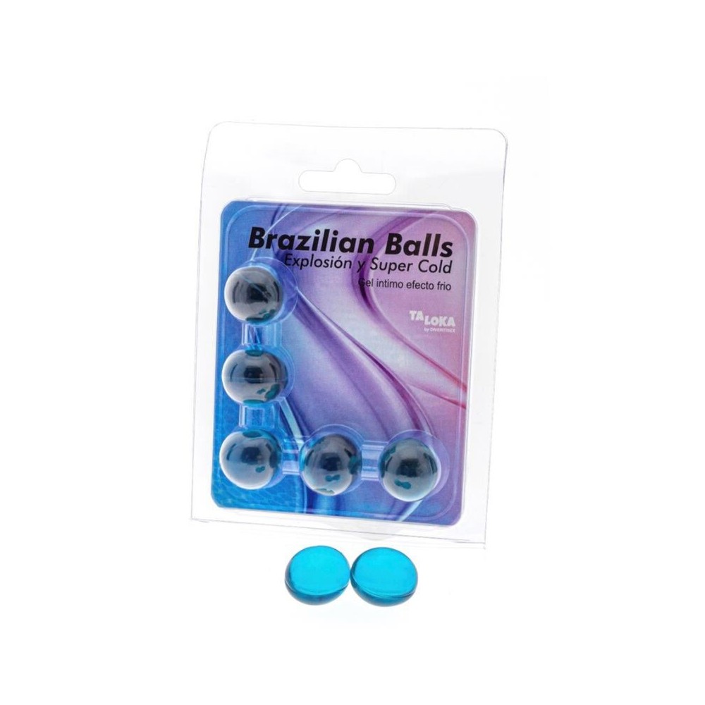 TALOKA - 5 BOLAS BRASILEIRAS GEL EMOCIONANTE EFEITO FRIO