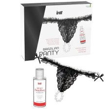 INTT RELEASES - BRASILIANA NERA CON PERLE E GEL LUBRIFICANTE 50 ML