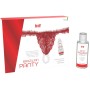 INTT RELEASES - CALÇA BRASILEIRA VERMELHA COM PÉROLAS E GEL LUBRIFICANTE 50 ML