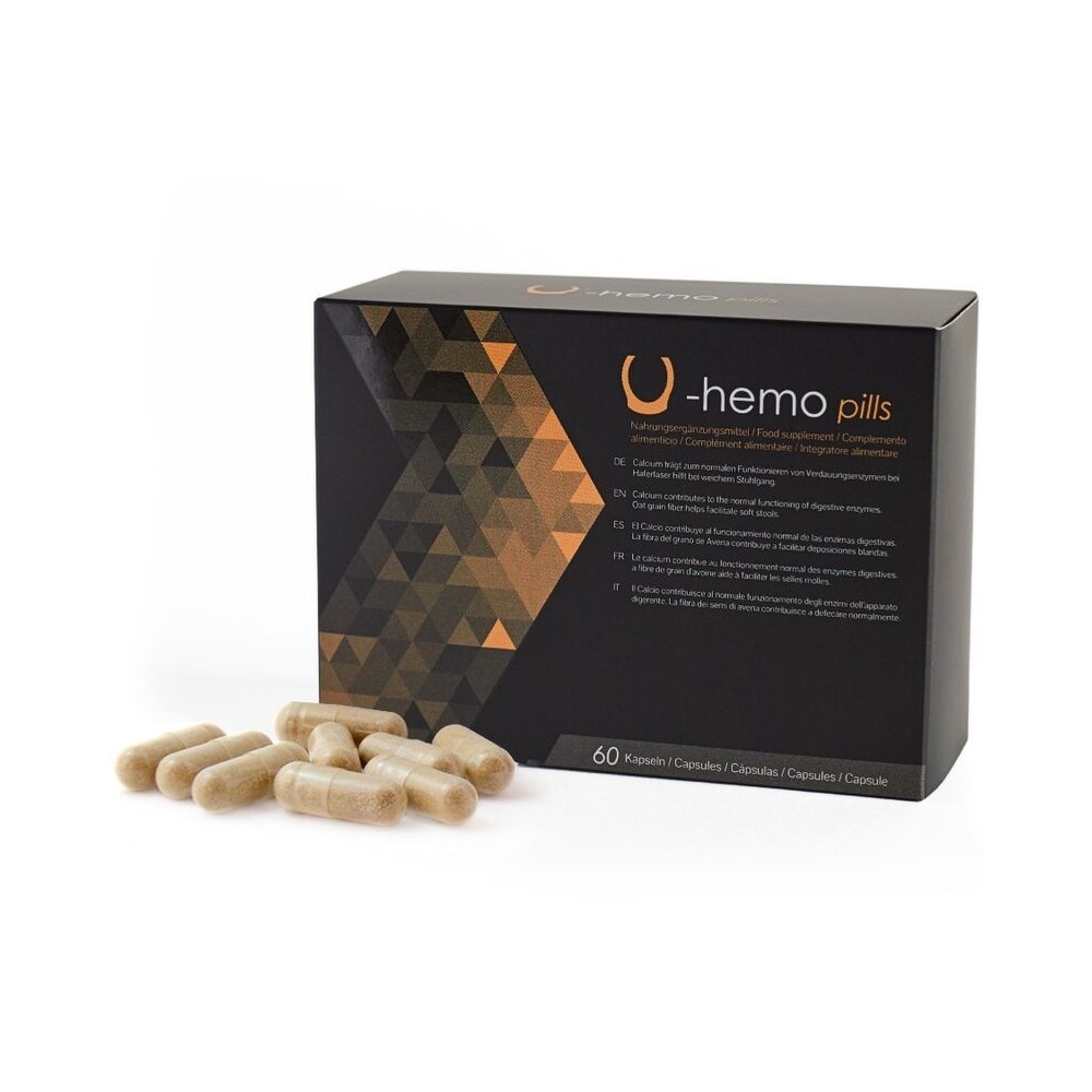 500 COSMETICS - CAPSULES U-HEMO POUR PRÉVENIR LES HÉMORROÏDES - 60 CAPSULES