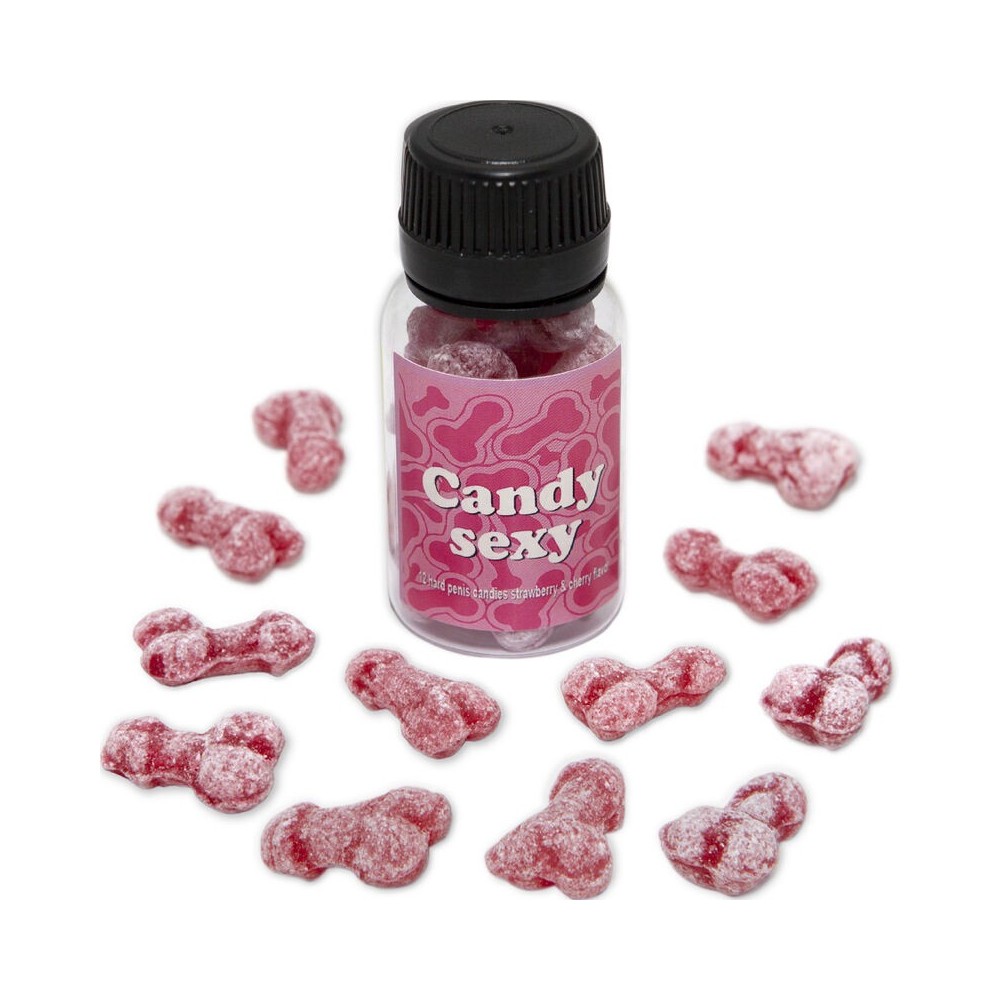 DIABLO PICANTE - CANDY SEXY BARATTOLO DA 12 GOMME AL GUSTO DI FRAGOLA E CILIEGIA