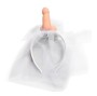 DIABLO PICANTE - WHITE BRIDAL VEIL WITH PENIS
