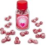 DIABLO PICANTE - 12 CARAMELLE DAMORE A FORMA DI PENE FRAGOLA/CILIEGIA