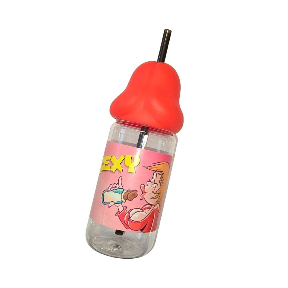 DIABLO PICANTE - PENIS SHAPED 360 ML BABY BOTTLE RED